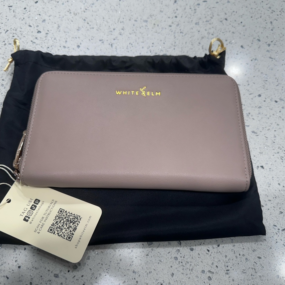 White Elm Taupe Vera Wallet